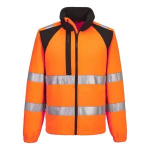 WX2 Eco Hi-Vis Fleece Oranje/zwart voorkant