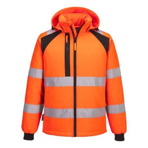 WX2 Hi-Vis gevoerd Softshell 2 (L) Oranje/zwart voorkant
