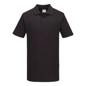 WX2 Poloshirt korte mouw Zwart voorkant