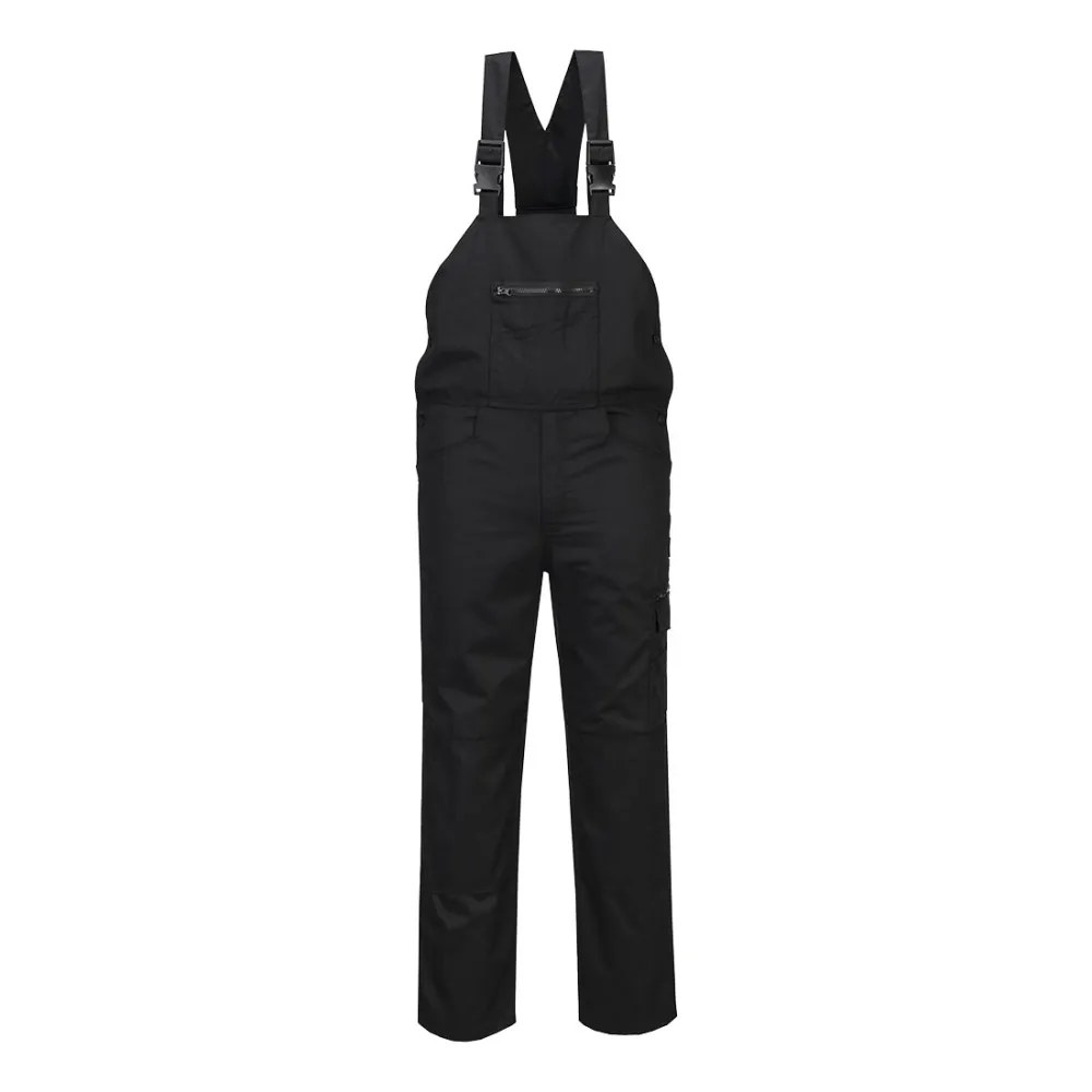 WX2 Eco Stretch Amerikaanse Overall Zwart voorkant