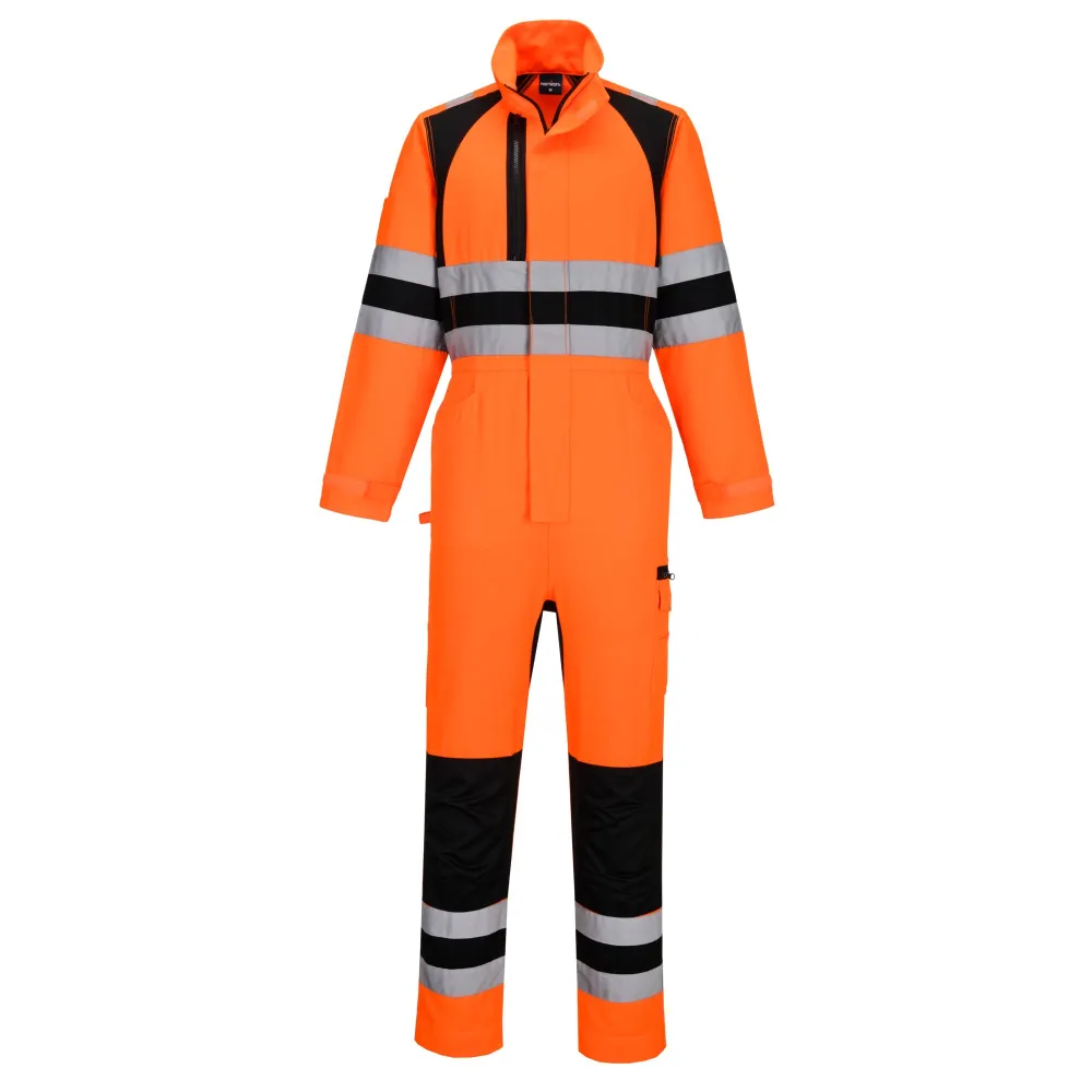WX2 Eco HiVis Overall Oranje/zwart voorkant