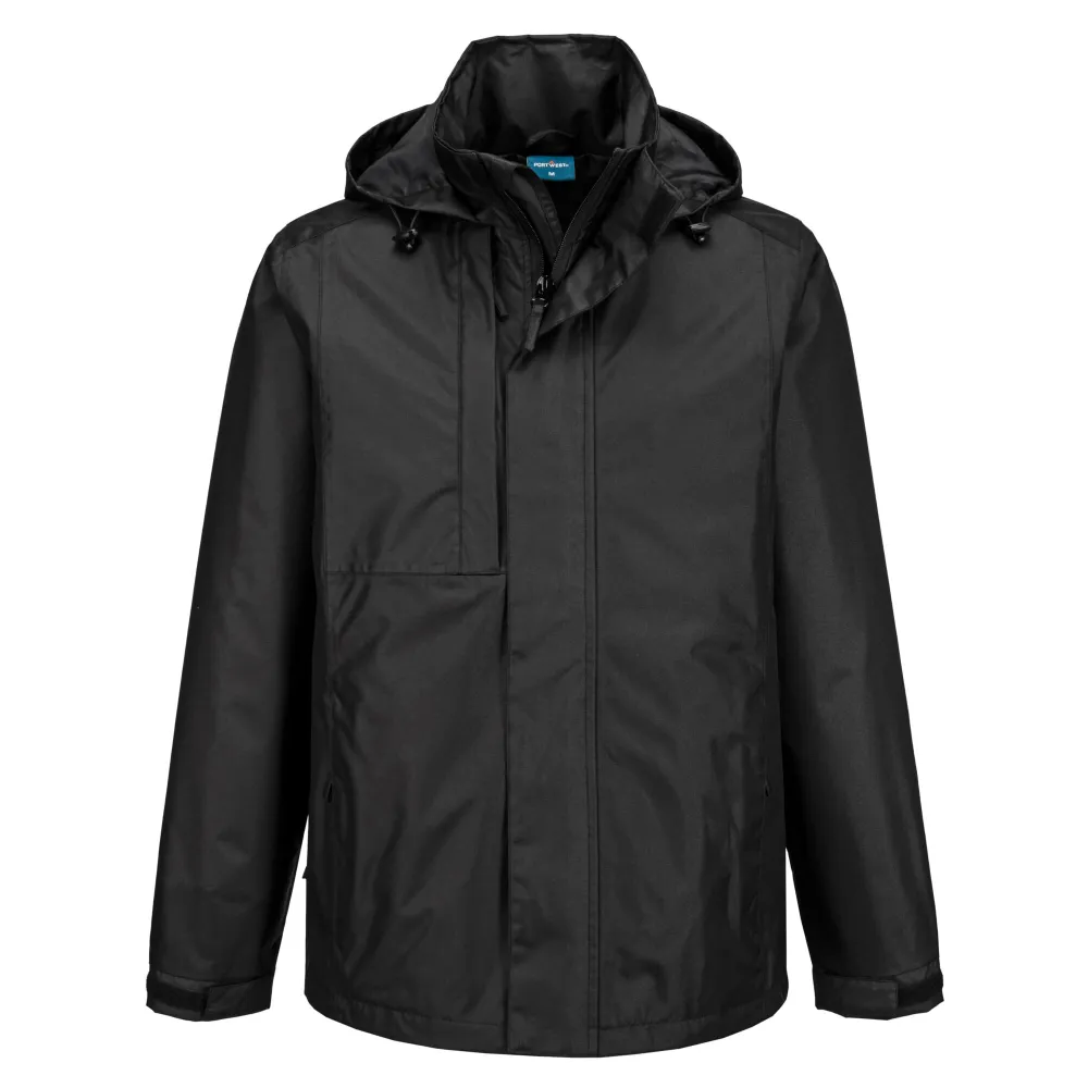 WX2 Eco Regenjack Zwart voorkant