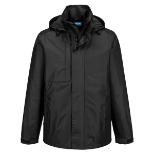 WX2 Eco Regenjack Zwart voorkant