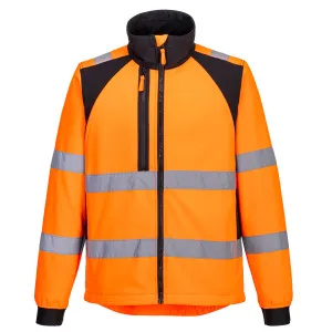 WX2 Eco Hi-Vis Softshell (2L) Oranje/zwart voorkant