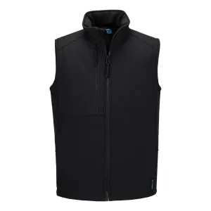 WX2 Eco Softshell Bodywarmer (2L) Zwart voorkant