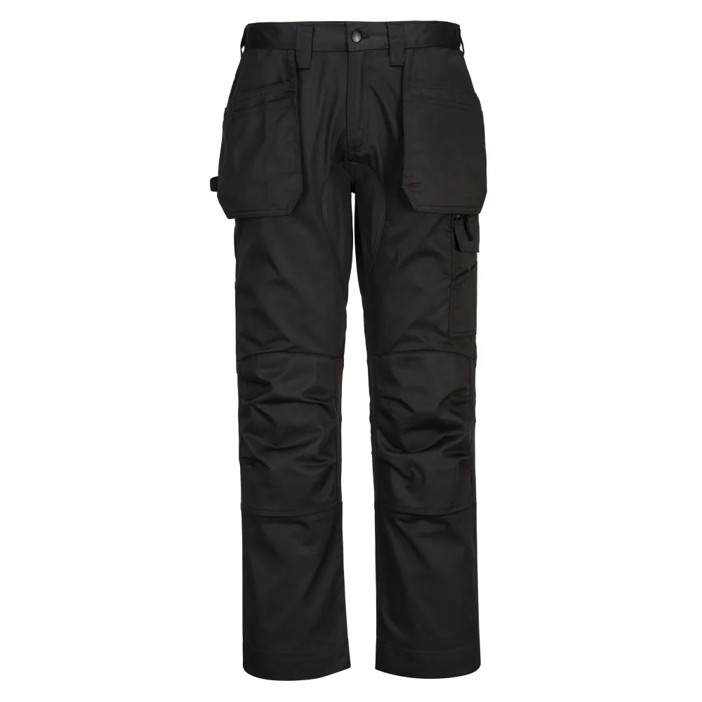 WX2 Eco Stretch Broek met holsterzakken Zwart voorkant
