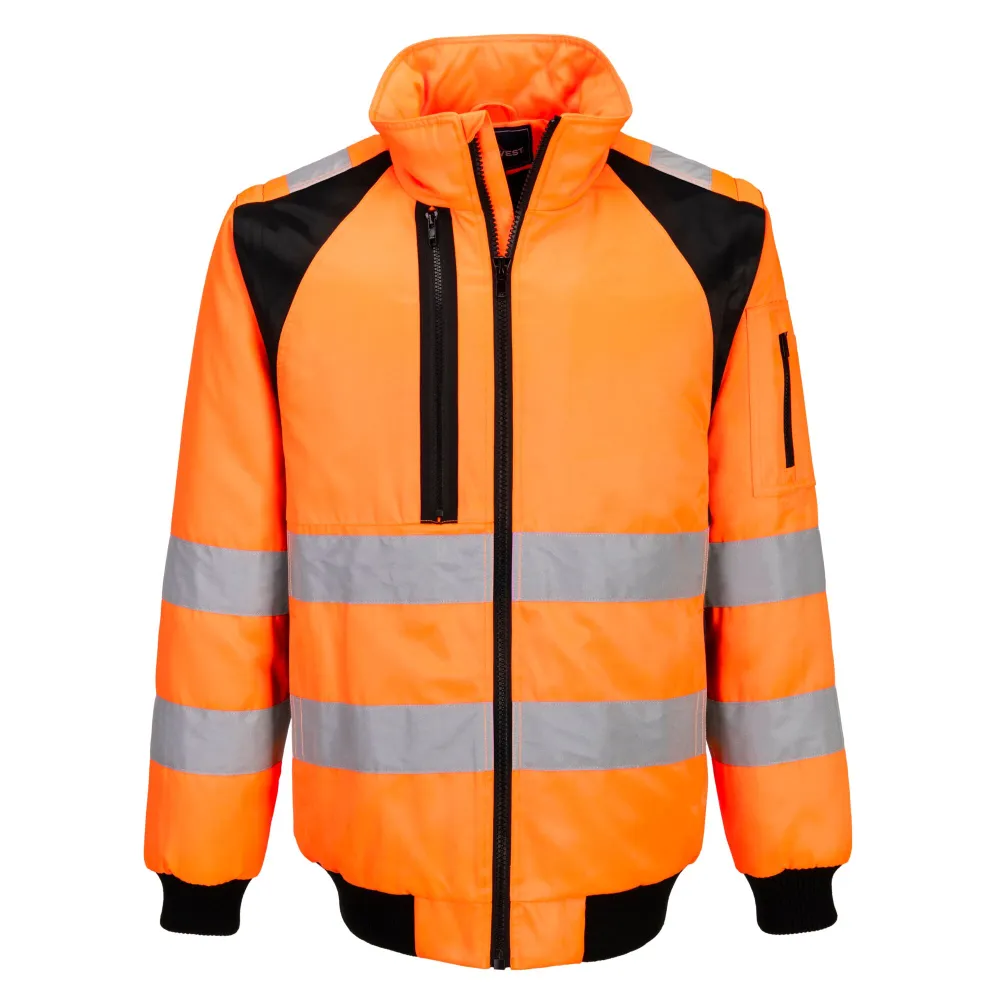 WX2 Hi-Vis 2-in-1 Pilotjack Oranje/zwart voorkant