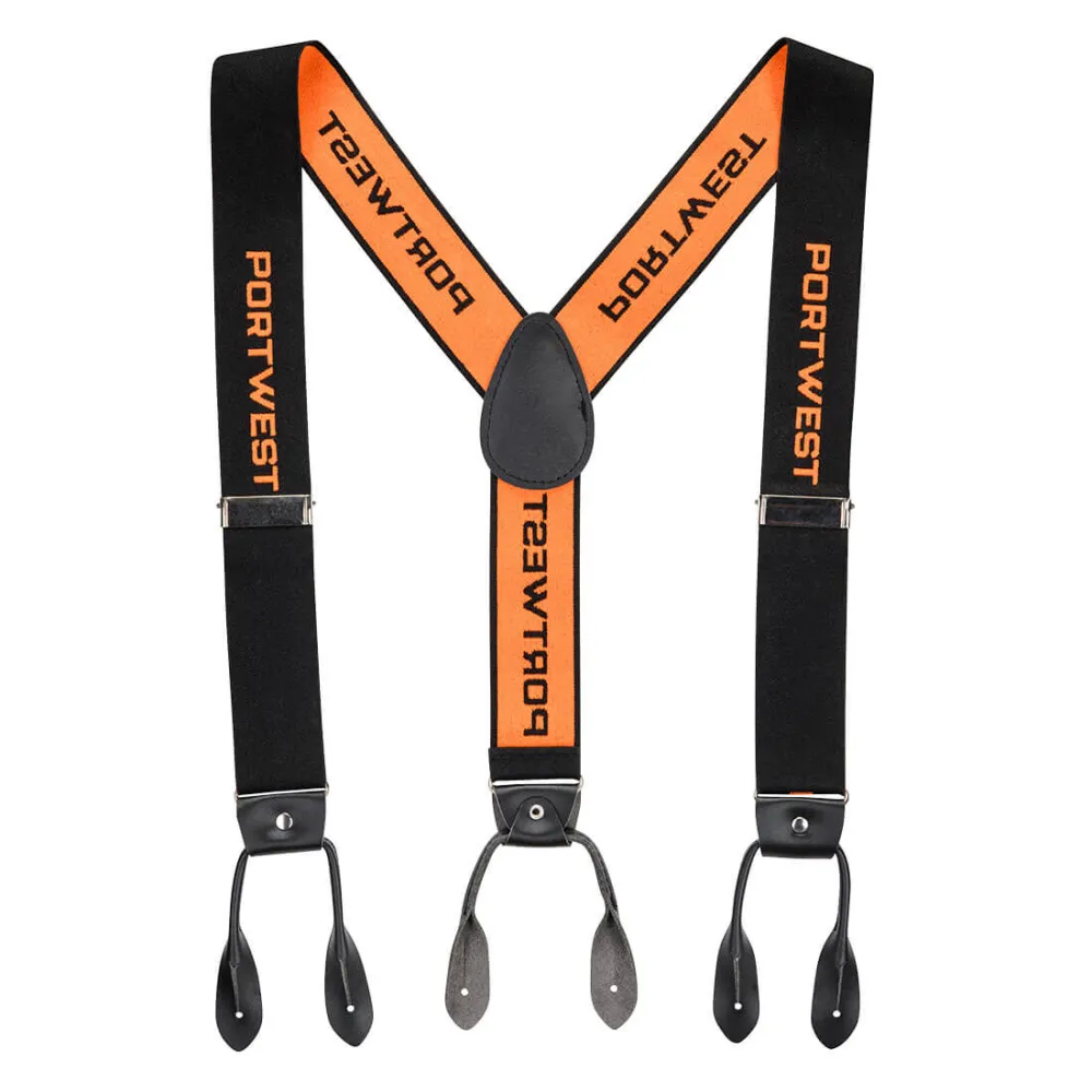 Chainsaw Braces Oranje/zwart voorkant