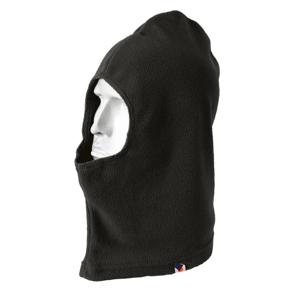 Fleece Bivakmuts Zwart voorkant
