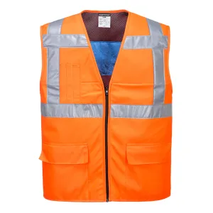 Hi-Vis Koelvest Oranje voorkant