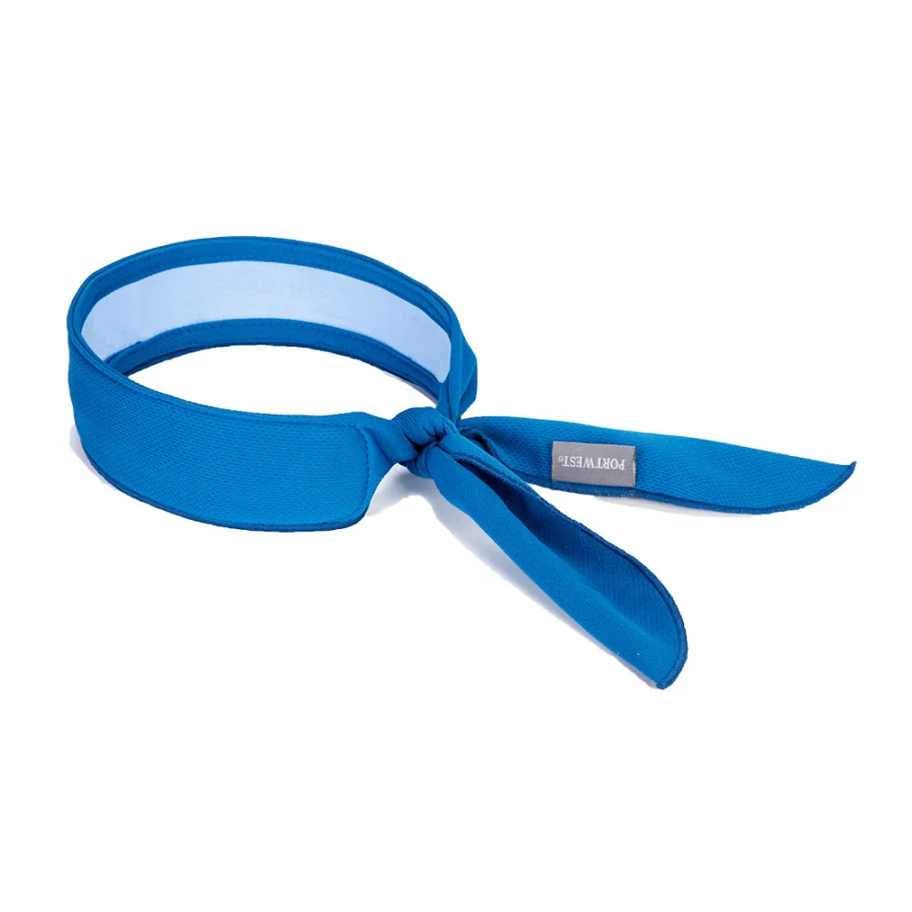 Verkoelende halsdoek Blauw voorkant