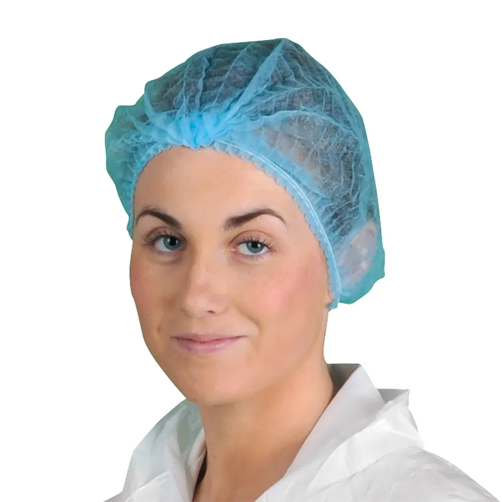 PP Wegwerp Haarnet Blauw voorkant