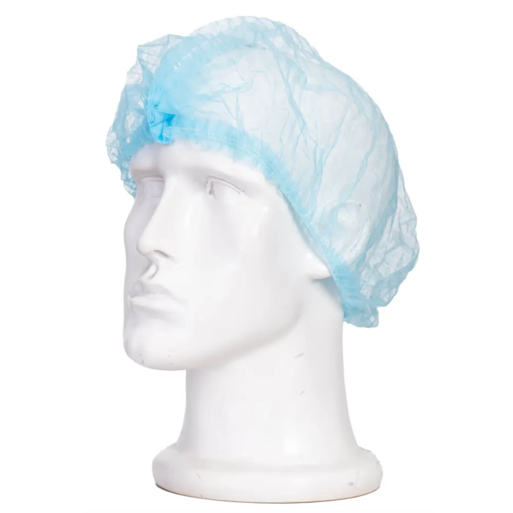 Haarnet met metaal detectie (Pk 2800) Blauw voorkant