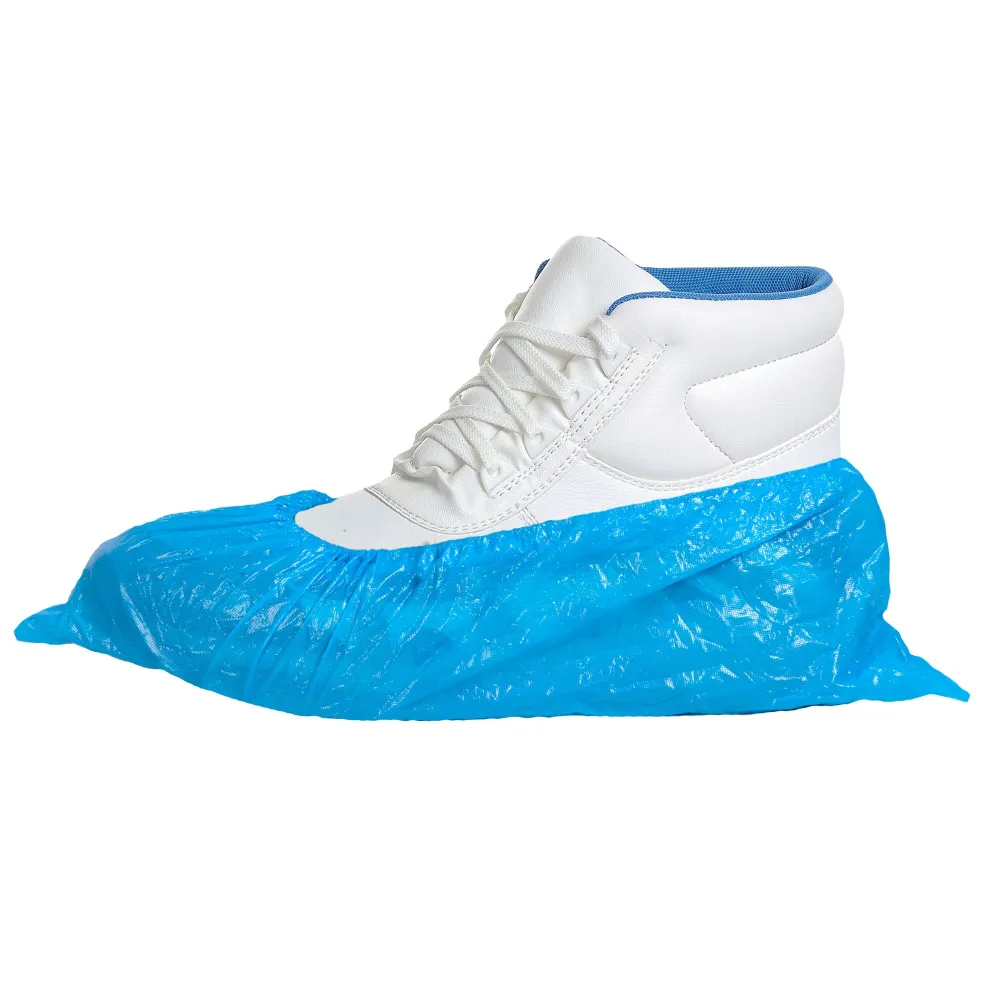 Wegwerp PE-Overschoenen Blauw voorkant