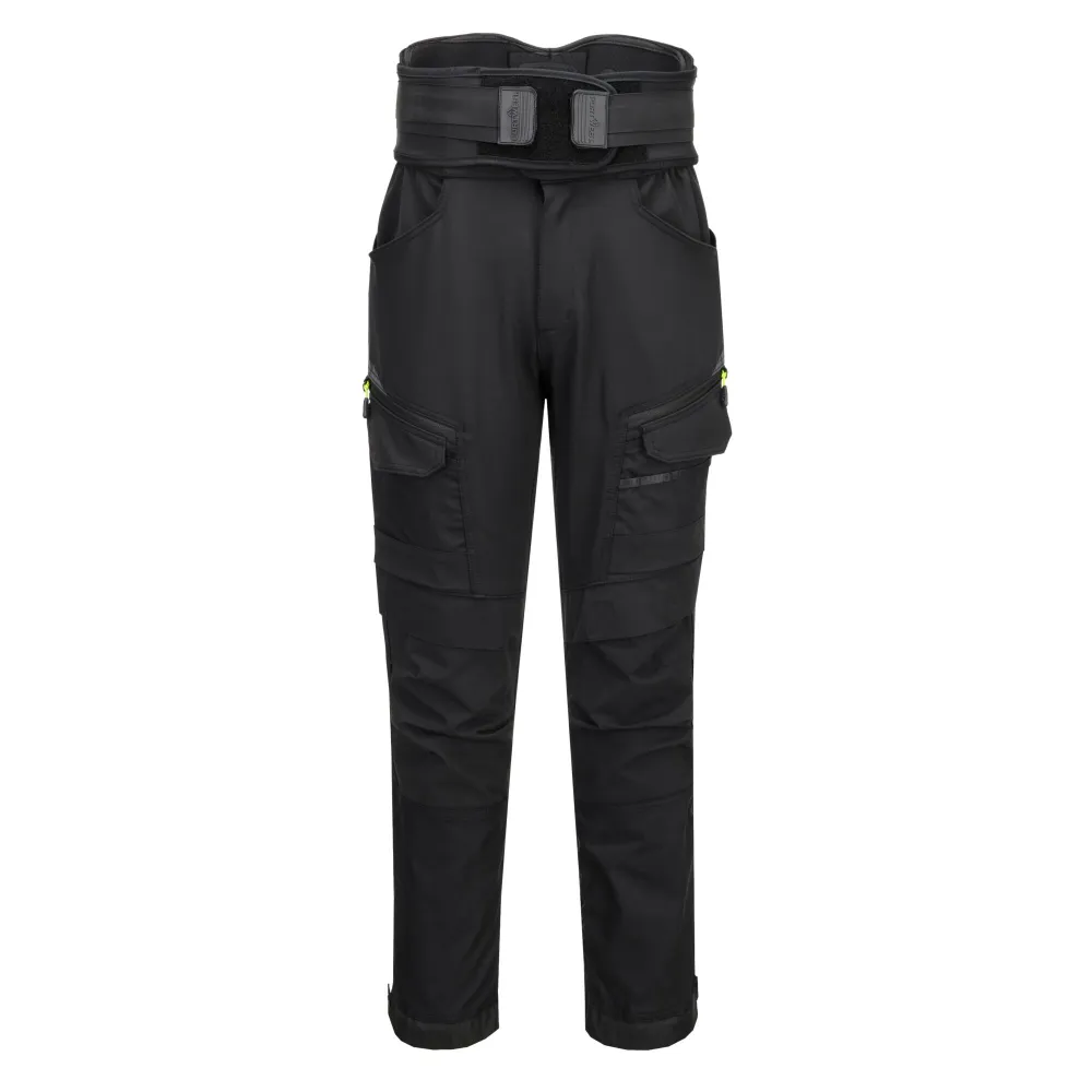 DX4 Werkbroek met rugsteun Zwart voorkant