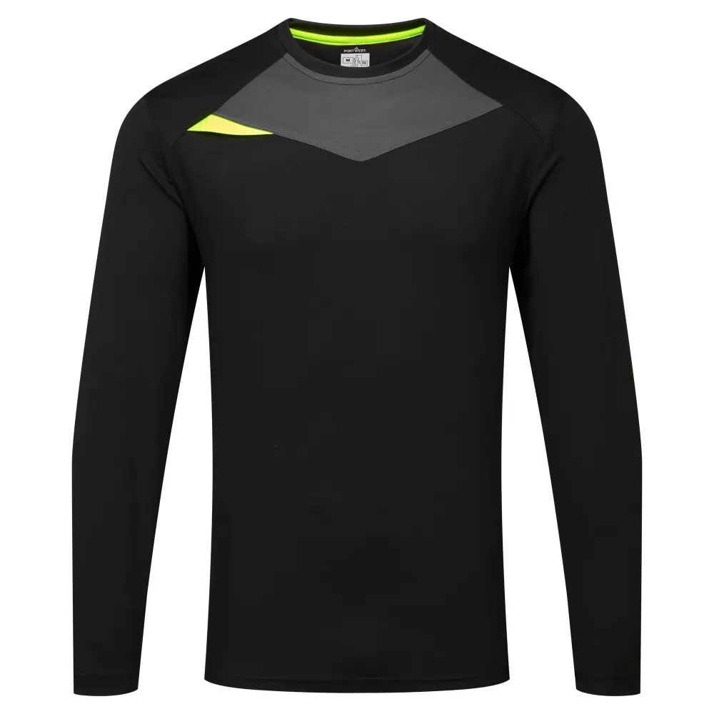 DX4 T-shirt L/M Zwart voorkant