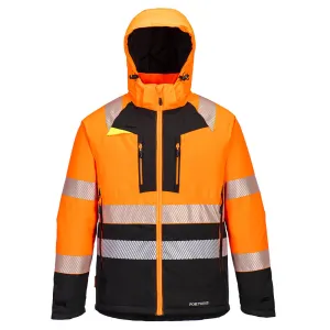 DX4 Hi-Vis Klasse 2 Winterjack Oranje/zwart voorkant