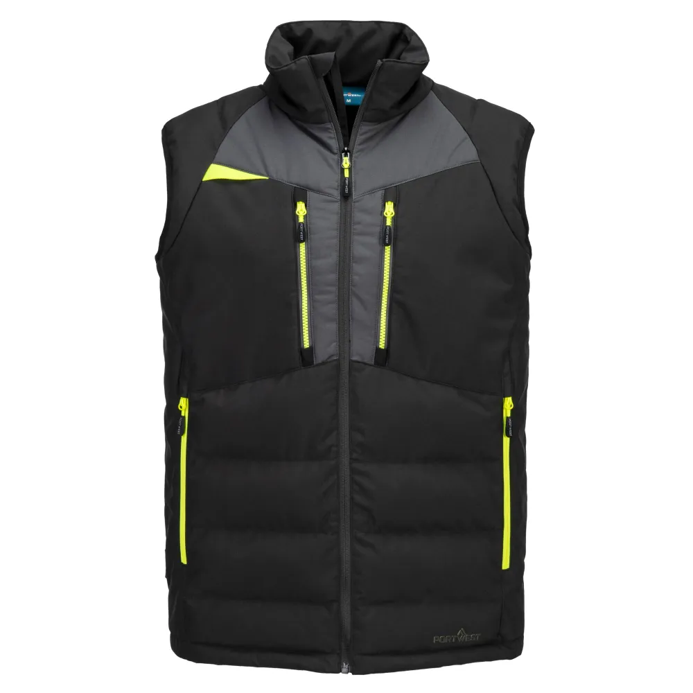 DX4 gevoerde Bodywarmer Zwart voorkant