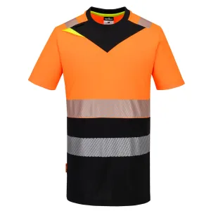 DX4 Hi-Vis T-shirt korte mouw klasse 1 Oranje/zwart voorkant
