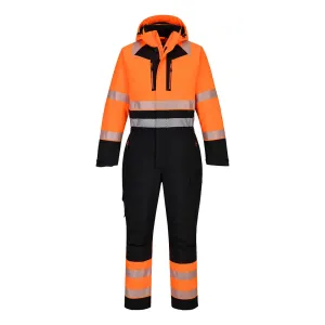 DX4 Hi-Vis Winteroverall Oranje/zwart voorkant
