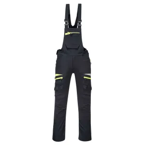 DX4 Work Bib en Brace Zwart voorkant