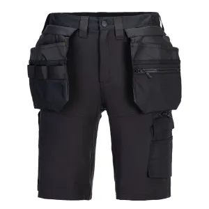 DX4 Korte Broek met Holsterzakken Zwart voorkant
