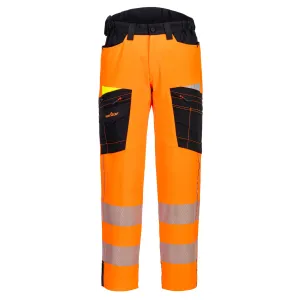 DX4 Hi-Vis Service Broek Oranje/zwart voorkant