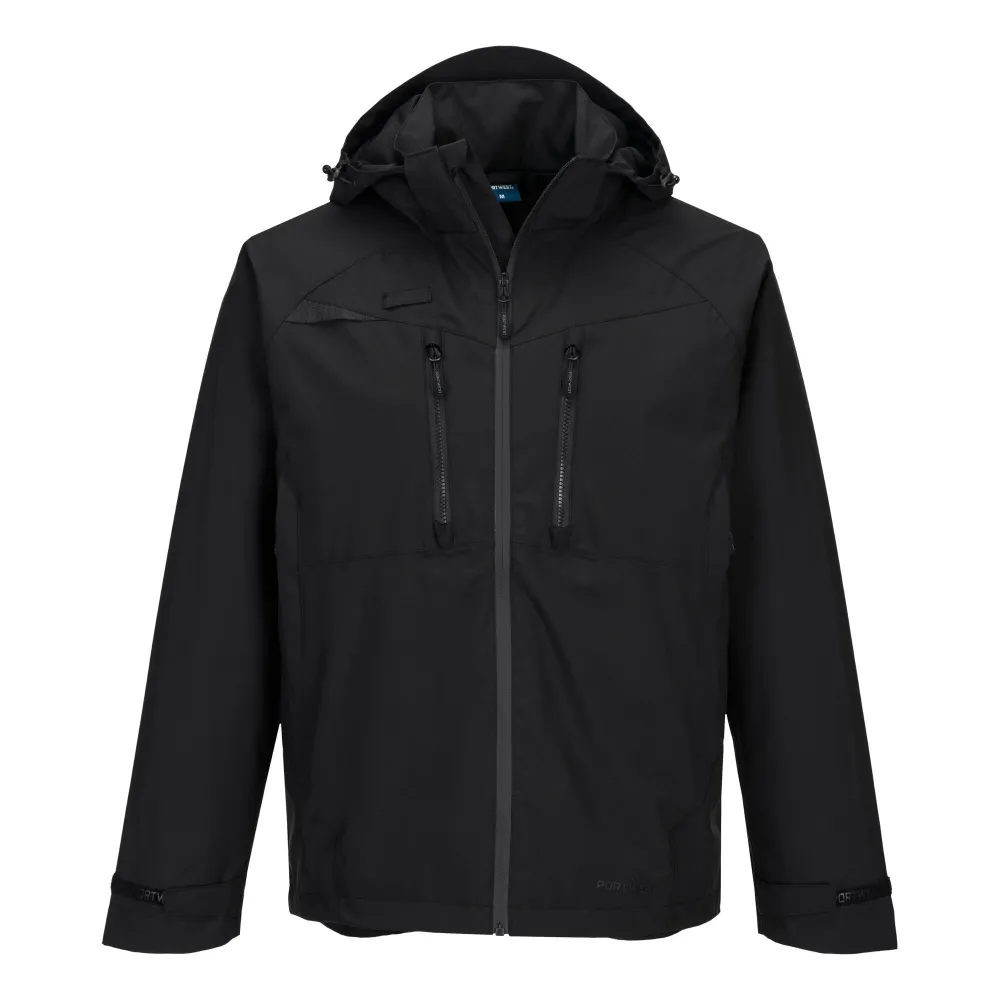 DX4 Regenjack Zwart voorkant