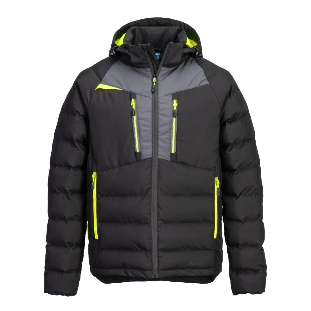 DX4 Gevoerd Jacket Zwart voorkant