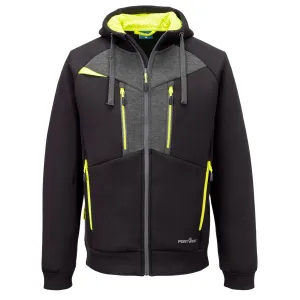 DX4 Hoodie met rits Zwart voorkant