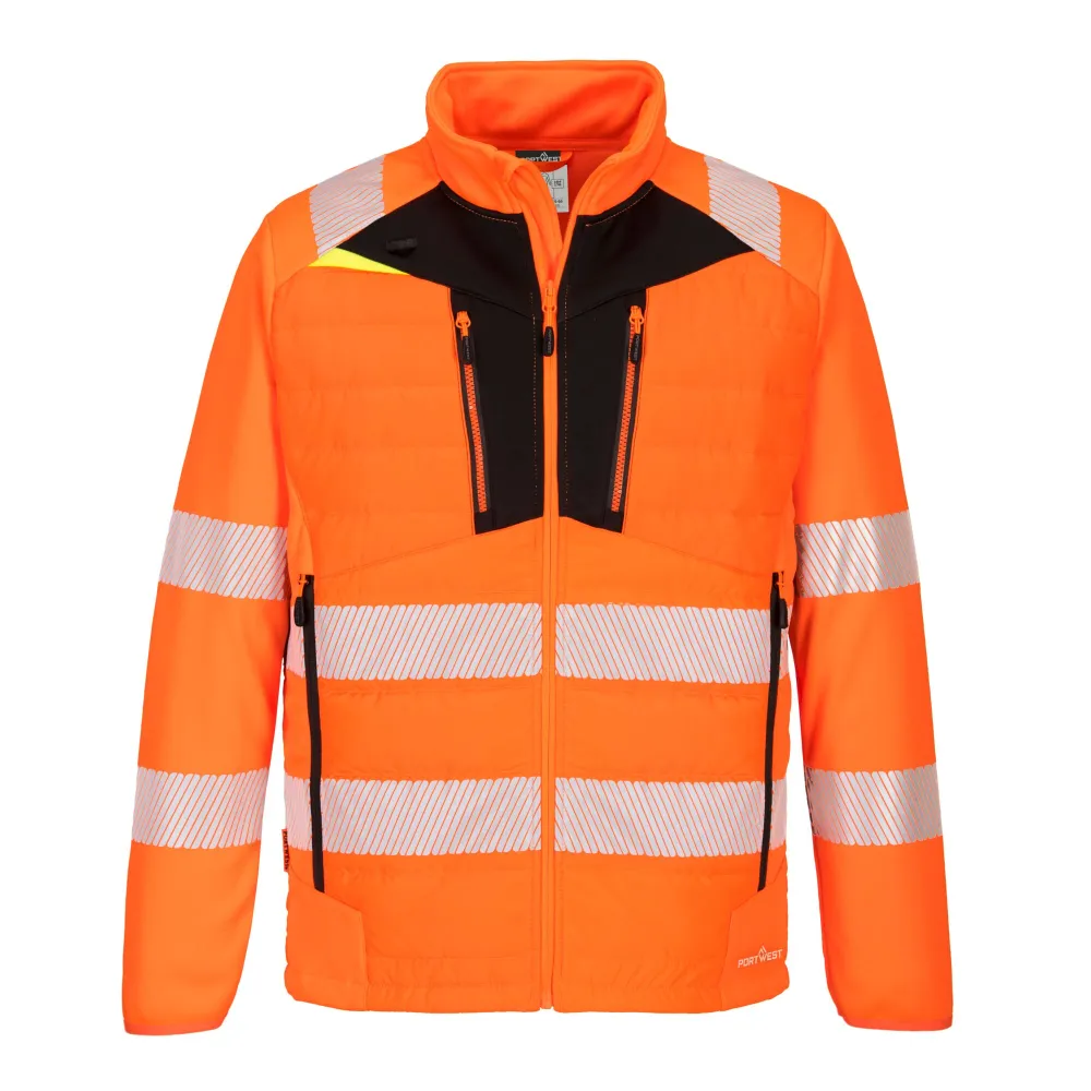 DX4 Hi-Vis Hybride Baffle Jack Oranje/zwart voorkant
