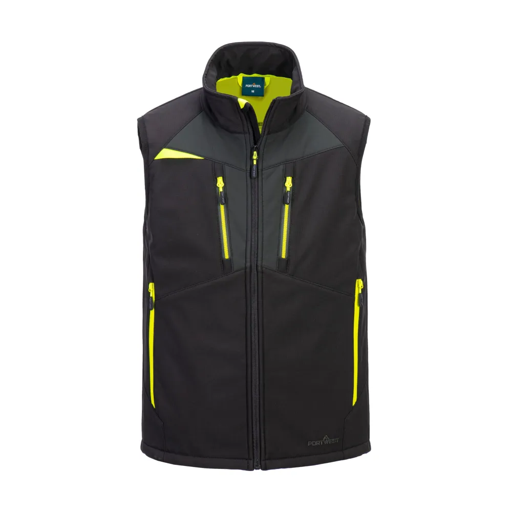 DX4 Softshell Gilet (3L) Zwart voorkant