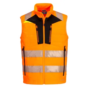 DX4 Hi-Vis Softshell Gilet Oranje/zwart voorkant