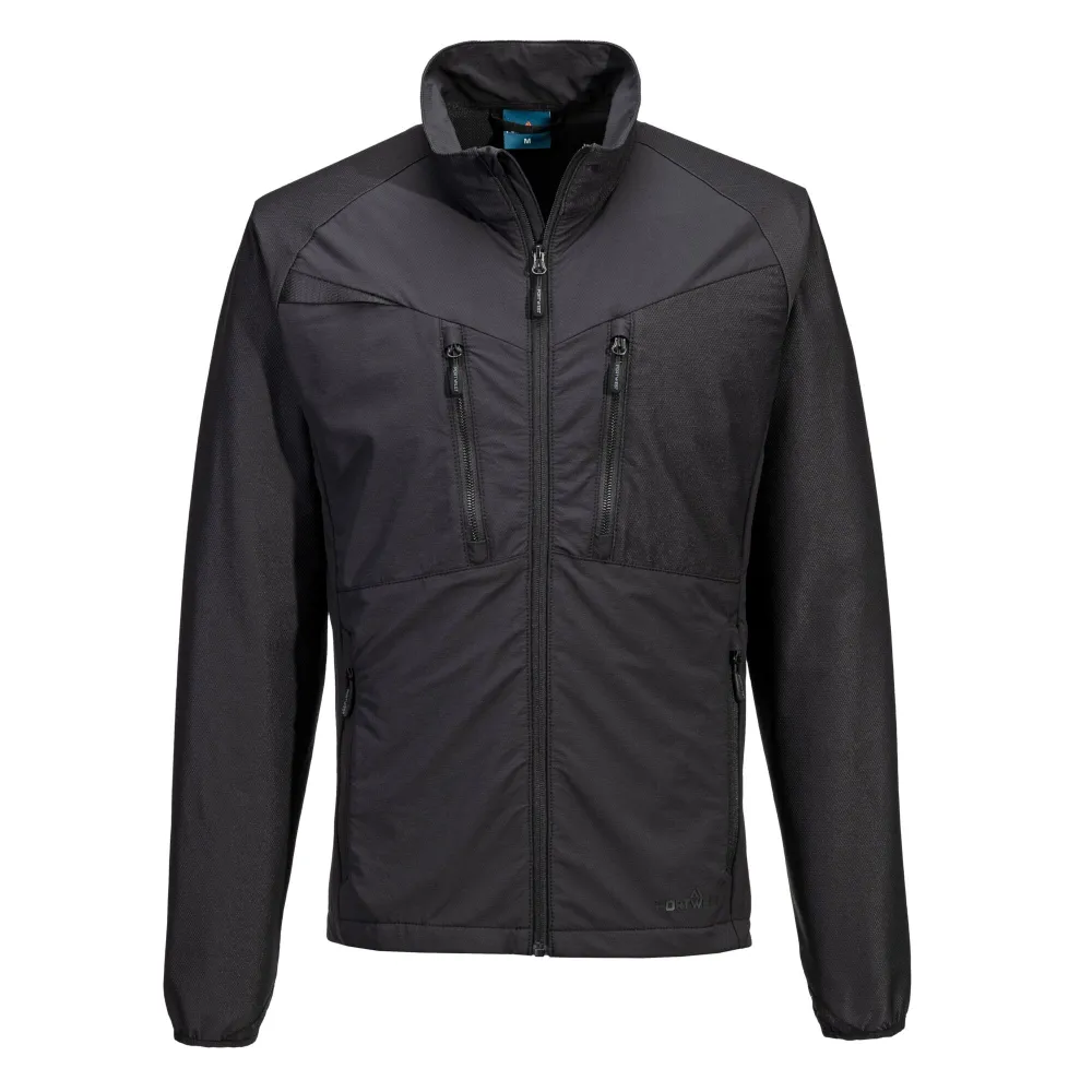 DX4 Zip Base Layer Top Zwart voorkant