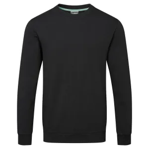 Recyclebaar Sweatshirt van organisch katoen Zwart voorkant