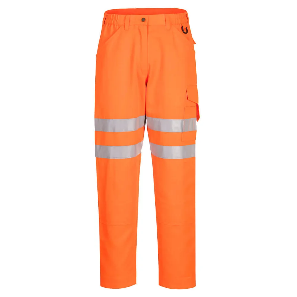 Eco High-Vis Broek Oranje voorkant