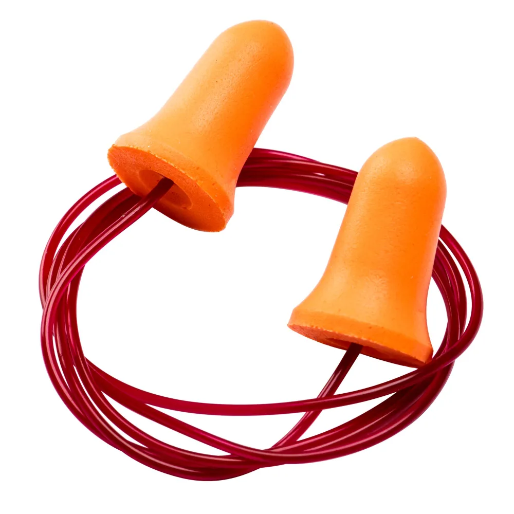 Bell Comfort PU-schuim oordopjes met koord (200 paar) Oranje voorkant