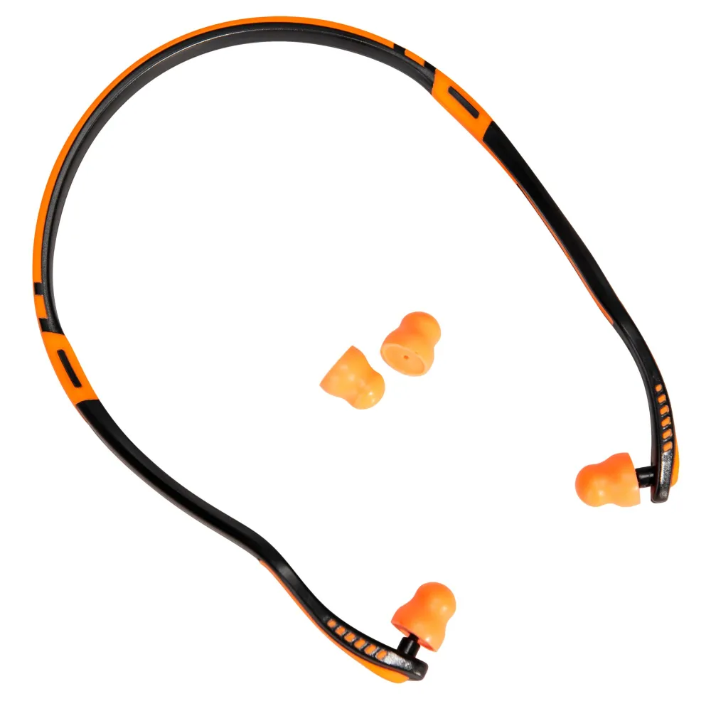 Easy Fit PU-schuim oordopjes met koord (2 paar) Oranje voorkant