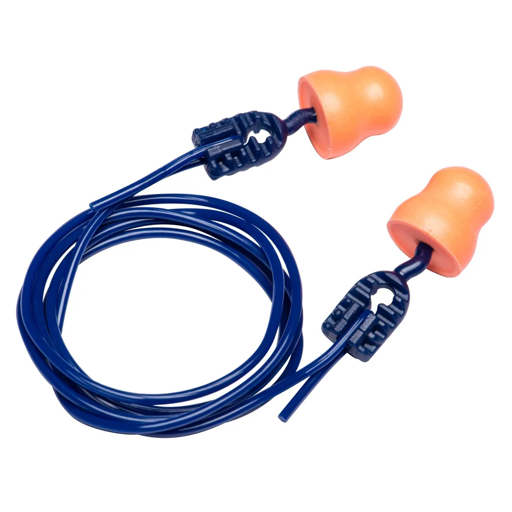 Easy Fit PU-schuim oordopjes met koord (200 paar) Oranje voorkant