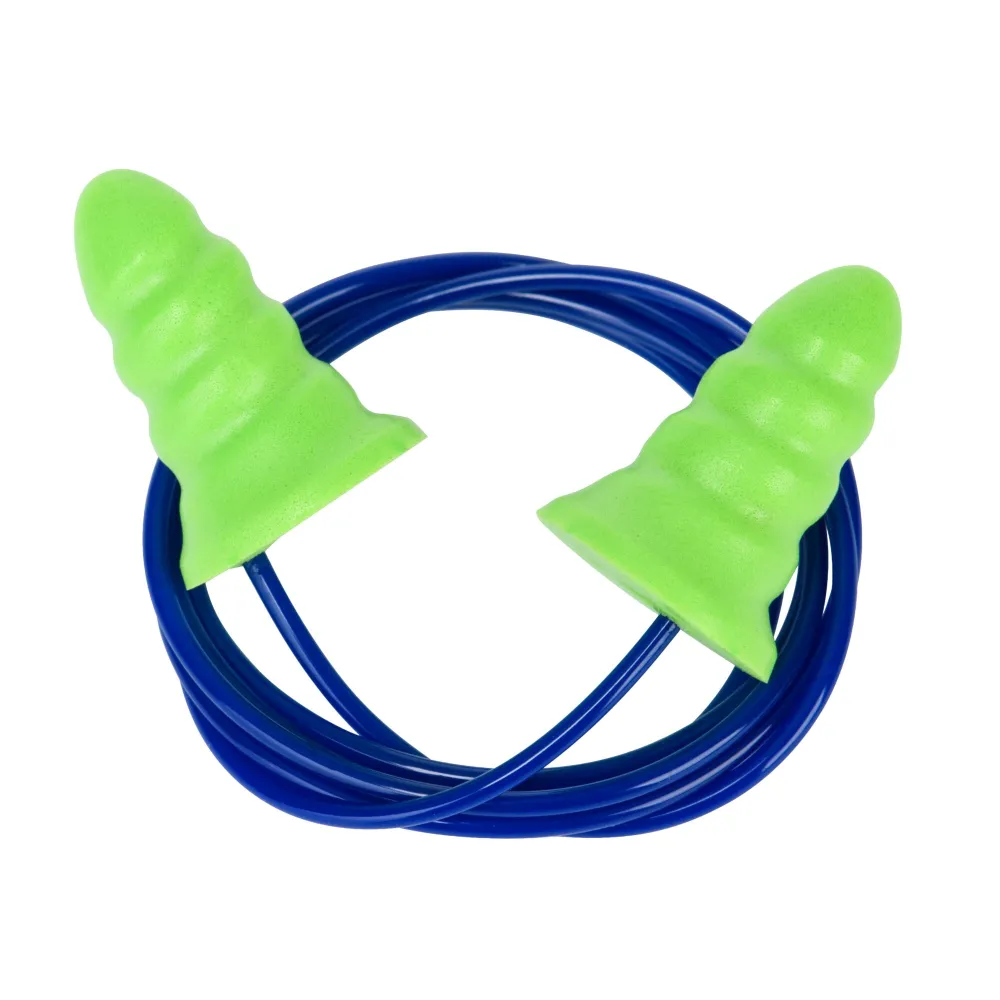 Corded Disp PU EarPlug (Pk200) Groen voorkant