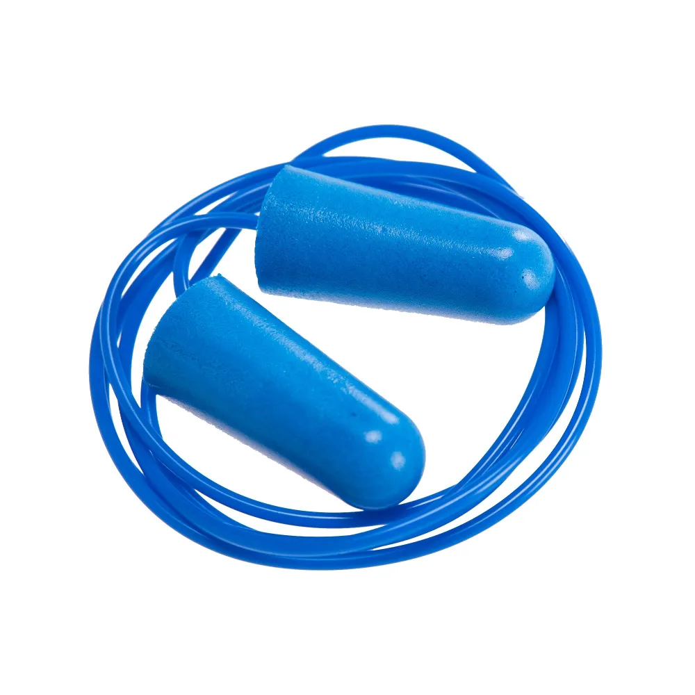 Food detecteerbare PU Schuim Oordoppen (200 paar) Blauw voorkant