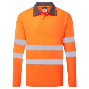 ES1 Essential Hi-Vis Polo Shirt L/M Oranje voorkant