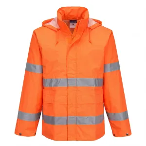 ES1 Essential Hi-Vis Regenjas Oranje voorkant