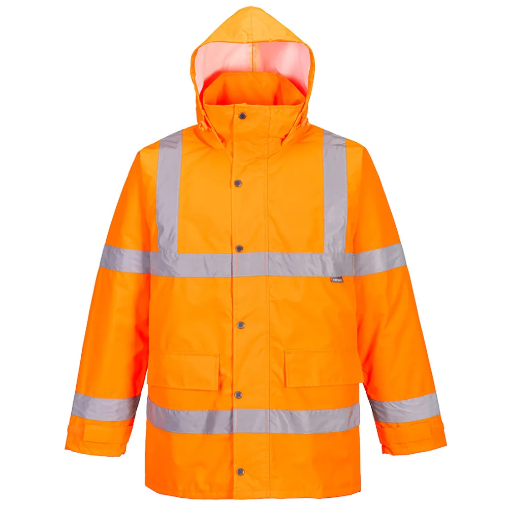 Essential Hi-Vis Winterjack Oranje voorkant