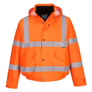 ES1 Essential Hi-Vis Winter Bomberjas Oranje voorkant