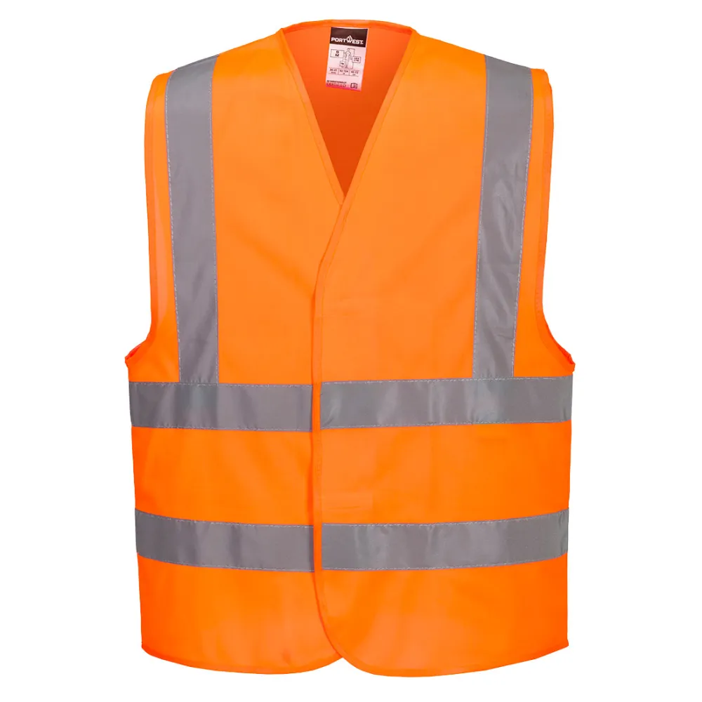 ES1 Essential Hi-Vis Band en Bretels Hesje Oranje voorkant