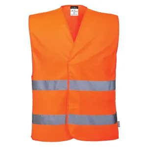 ES1 Essential Hi-Vis Twee Banden Hesje Oranje voorkant