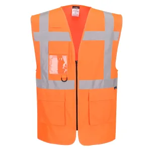 ES1 Essential Hi-Vis Executive Hesje Oranje voorkant
