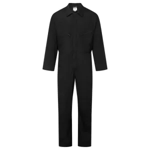 ES1 Essential Boilersuit met Rits Zwart voorkant