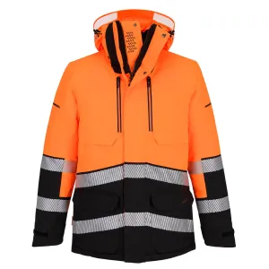 EV4 Hi-Vis Expedition Parka Oranje/zwart voorkant